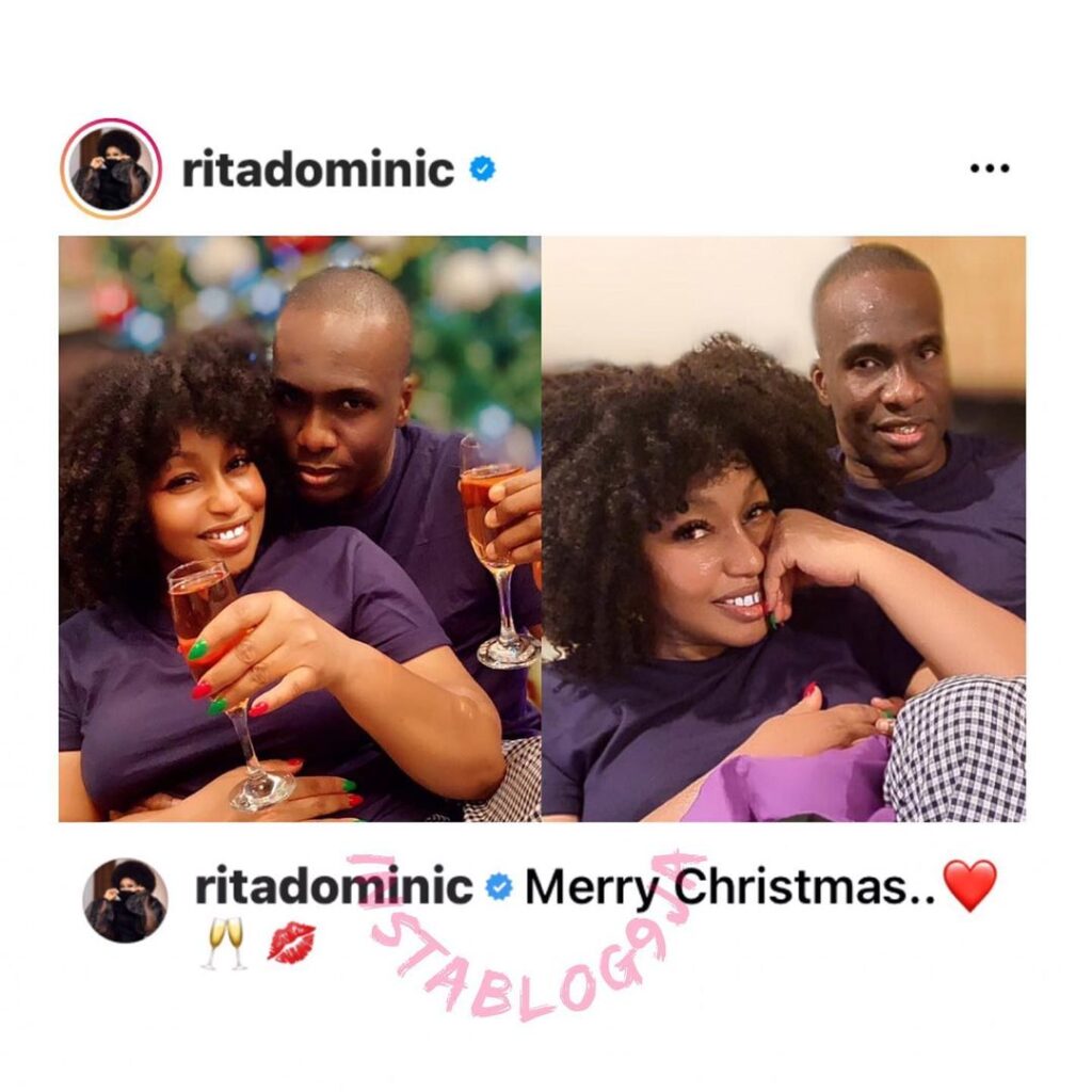 Actress Rita Dominic unveils her man, Daily Times publisher, Fidelis Anosike