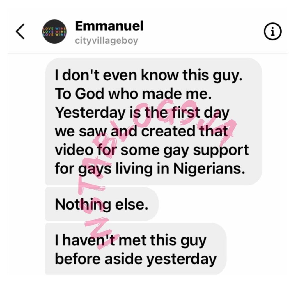 Audio: “I don’t know him. I only met him yesterday,” Chef Ayo’s alleged gay lover cries out. [Swipe]