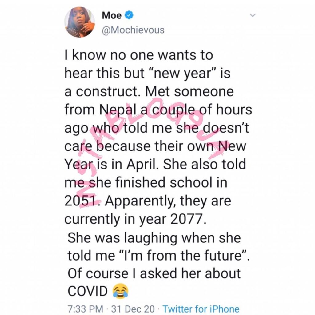 Barrister Odele recounts her encounter with a Nepalese on New Year’s Eve