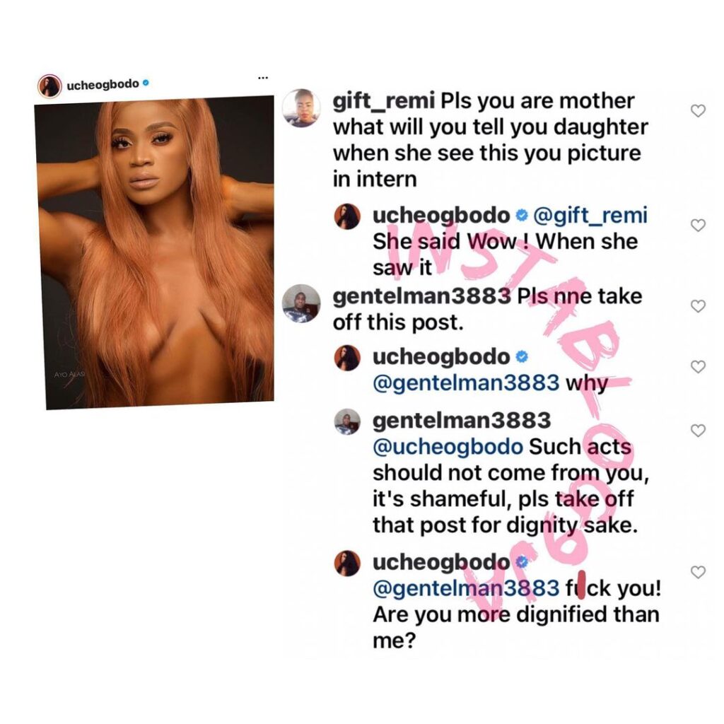 Actress Uche Ogbodo under fire over her IG post
