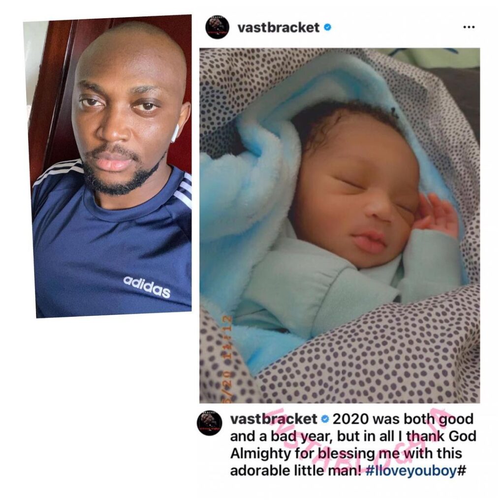 Singer Vast of Bracket welcomes a baby boy