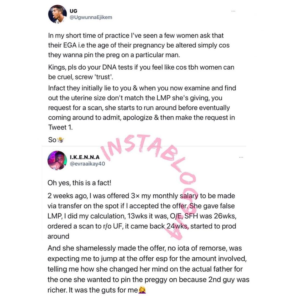 Medical doctor recounts how a lady offered him triple his salary to alter the age of her pregnancy