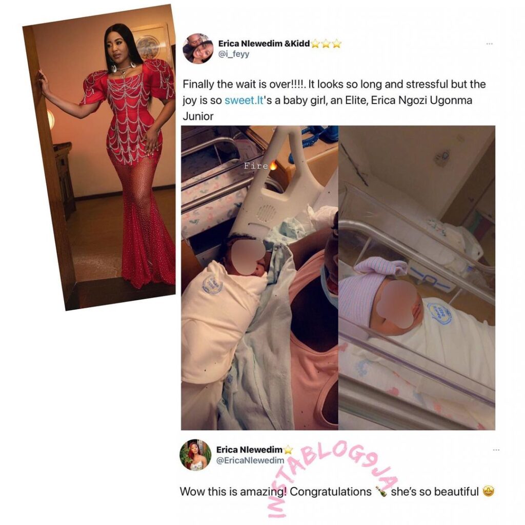 Another fan names her new born daughter after BBNaija’s Erica