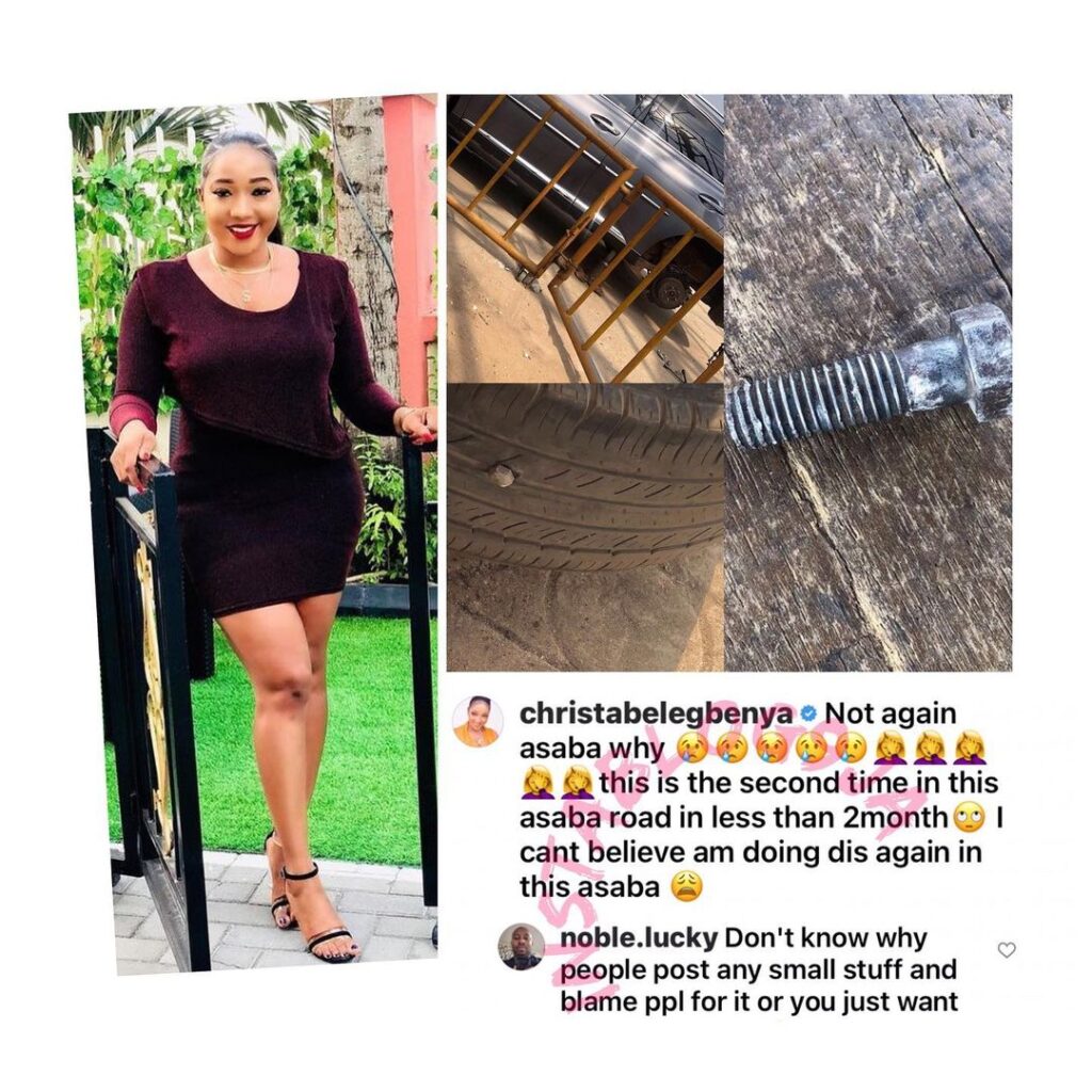 Battle for Uselessness: Actress Christabel Egbenya and a tough follower knock each other [Swipe]