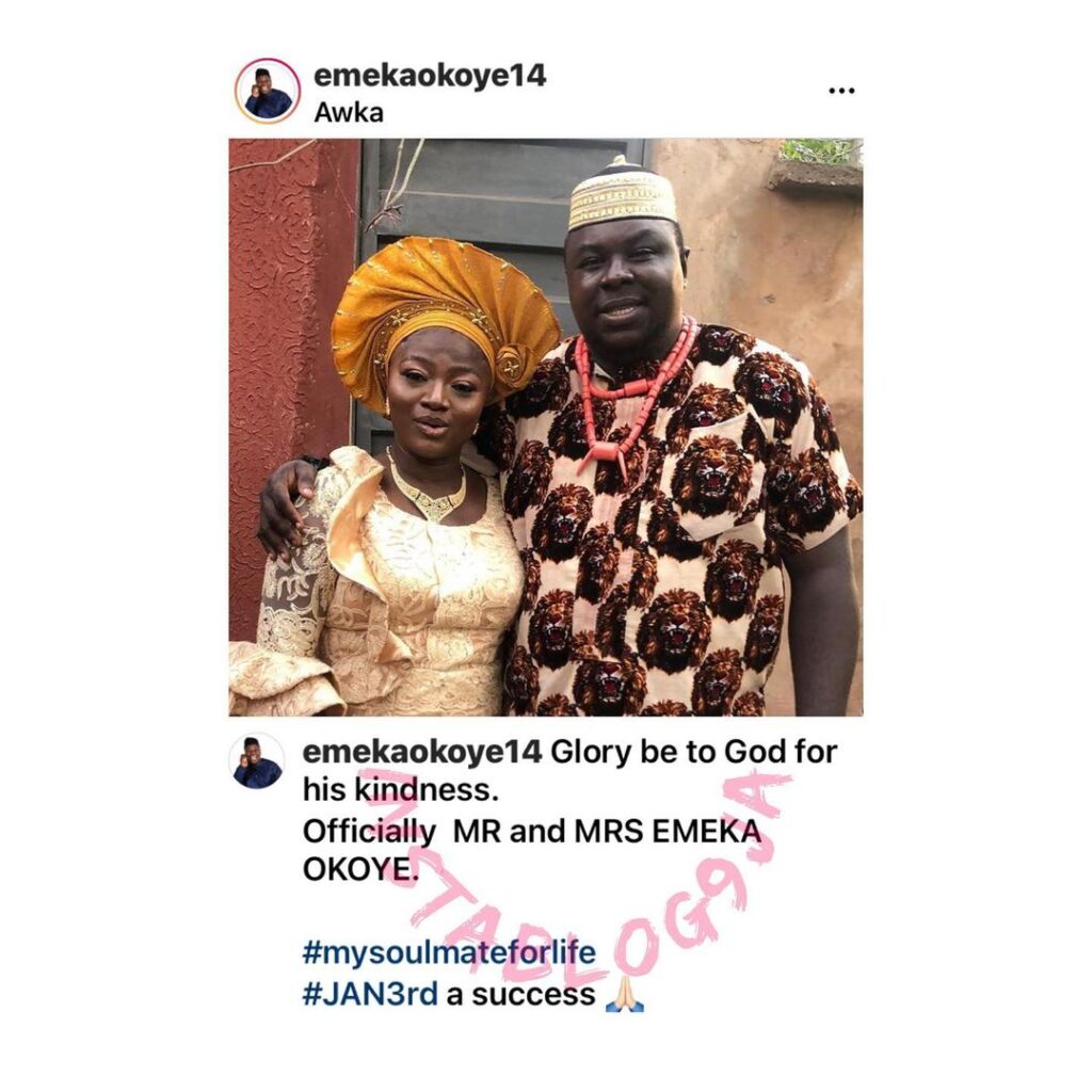 Actor Emeka Okoye and wife ties the knot in Anambra State