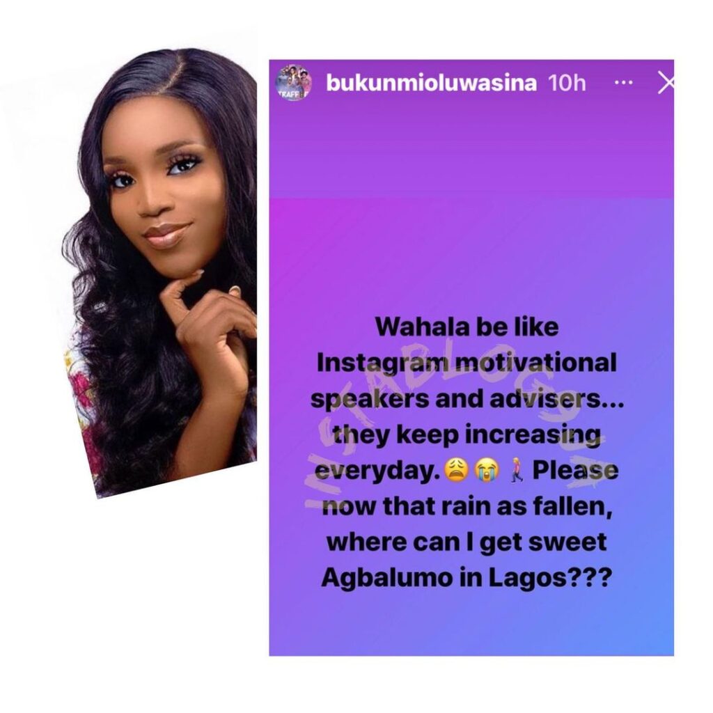 Actress Bukunmi Oluwasina decries the sudden rise in the number of ‘aspire-to-perspire’ speakers on IG