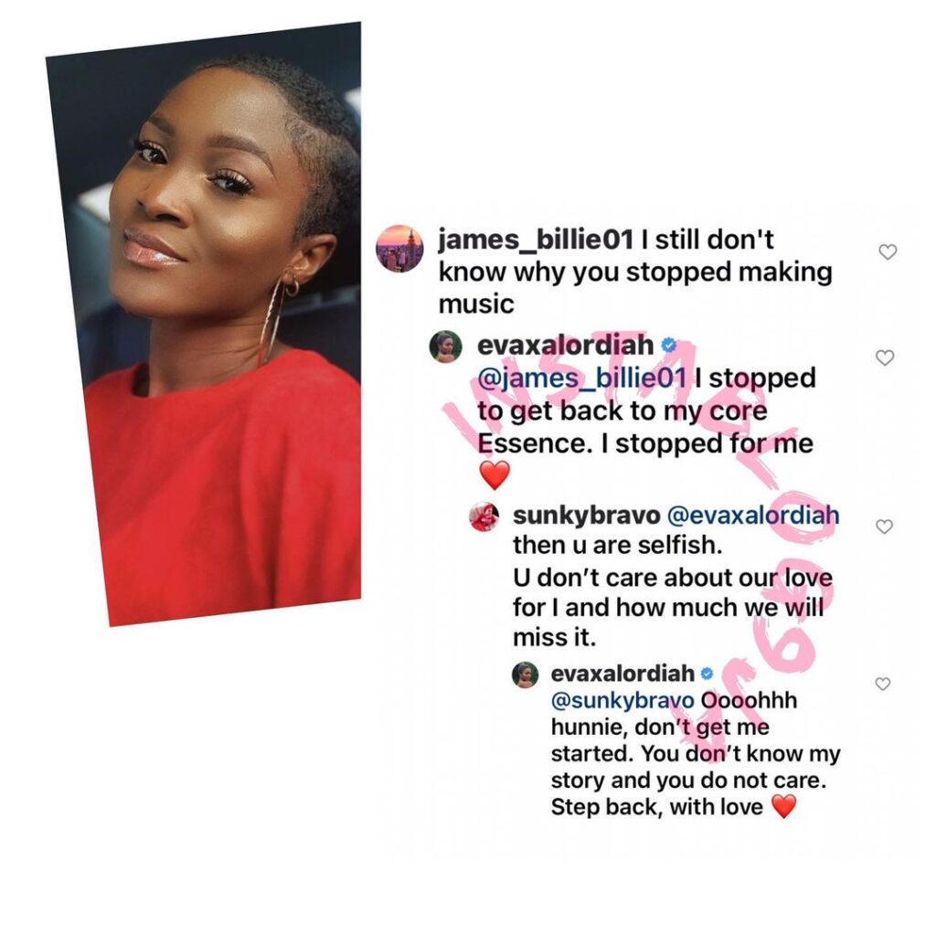 Ex Rapper Eva Alordiah berates those attacking her for quitting music