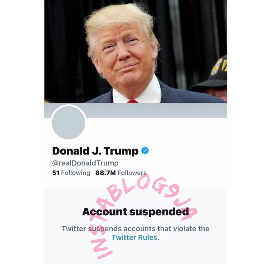 Twitter permanently suspends Donald Trump’s account