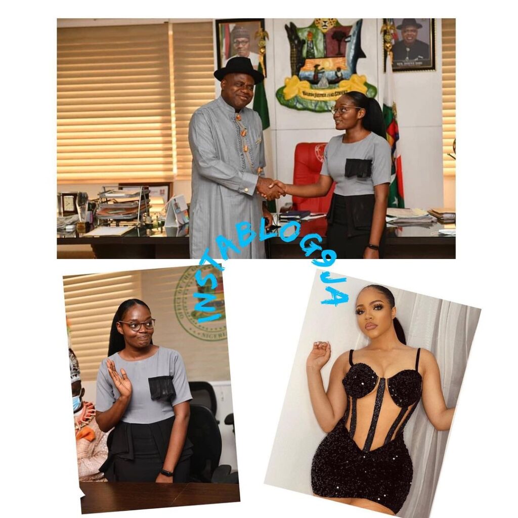 Gov. Diri yanks BBN's Nengi off as Face of Bayelsa Girl Child, replaces her with 1st class law graduate