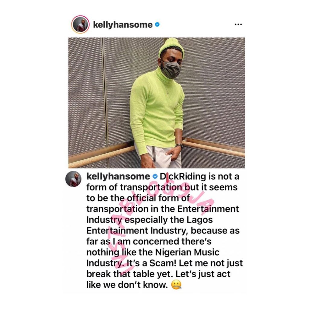 Nigerian music industry is a scam — Singer Kelly Handsome