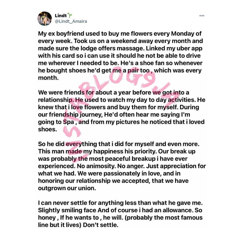 Lady shares her experience with her ex, as she advices ladies not to settle