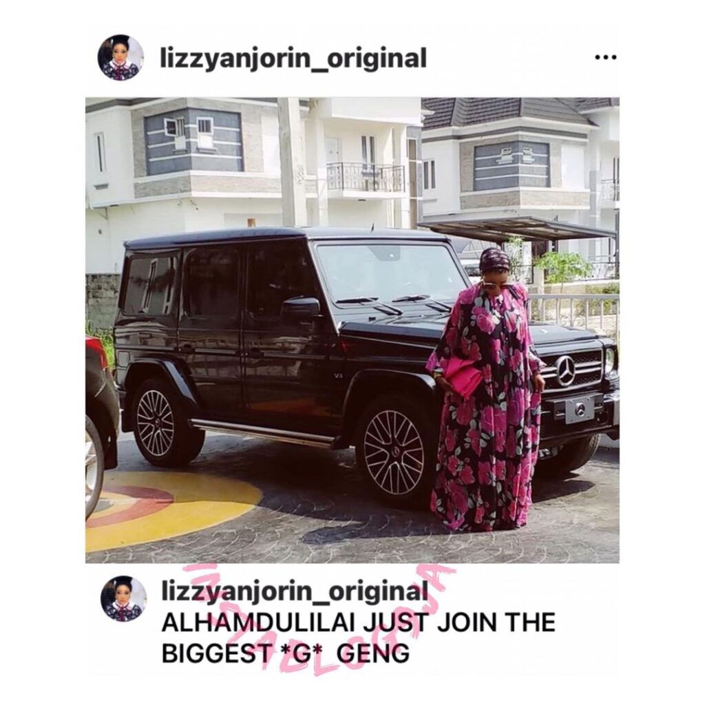 After many speculations by Nigerians, actress Lizzy Anjorin confirms she has indeed joined the ‘G geng’