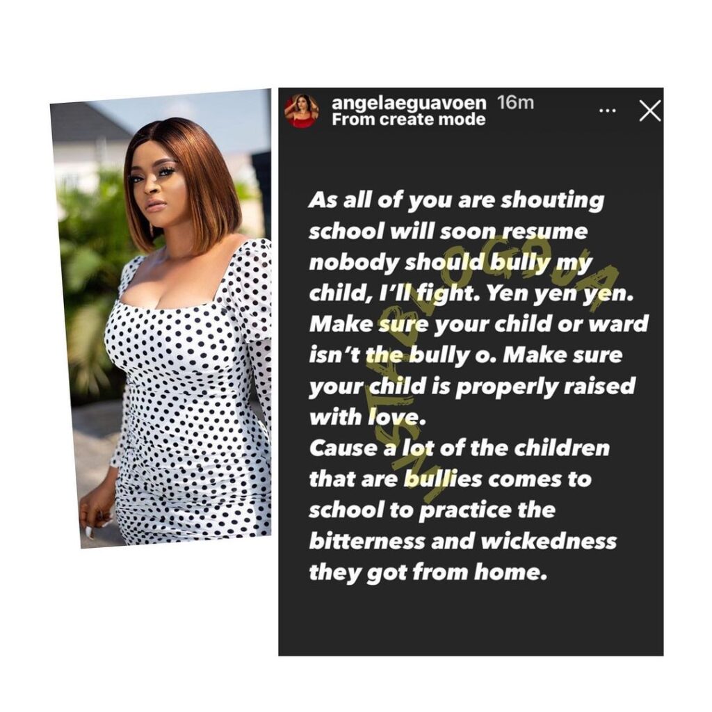 Actress Angela Eguavon advises parents as they prepare for their kids' school resumption