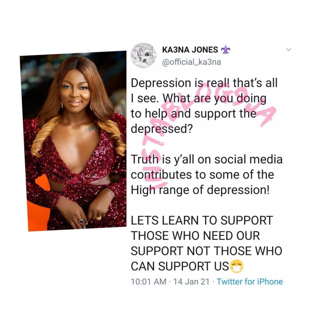 Social media contributes to the growing rate of depression around us, let’s be kind — BBN’s Ka3na