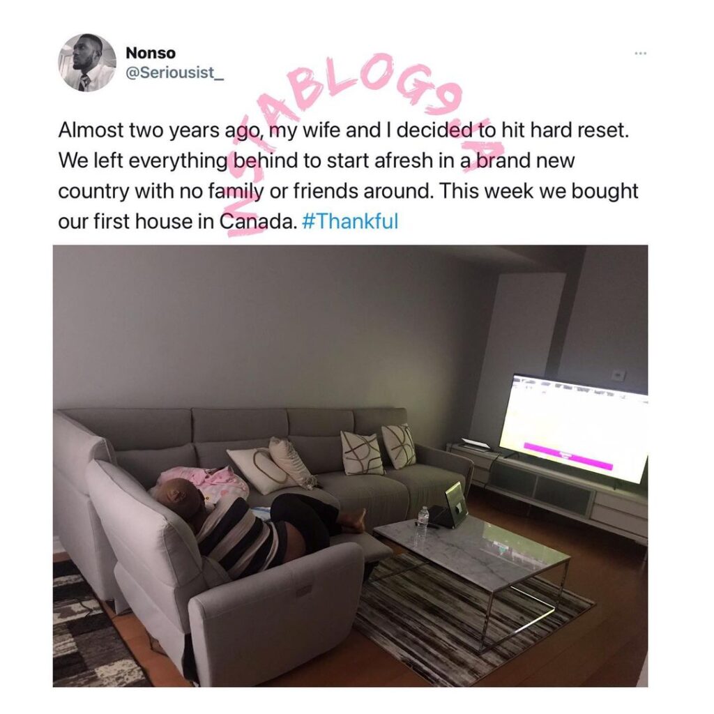 Nigerian couple purchase their first house 2yrs after moving to Canada