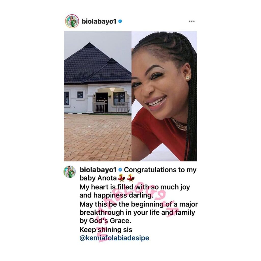 Actress Kemi Afolabi starts the year with building her own house