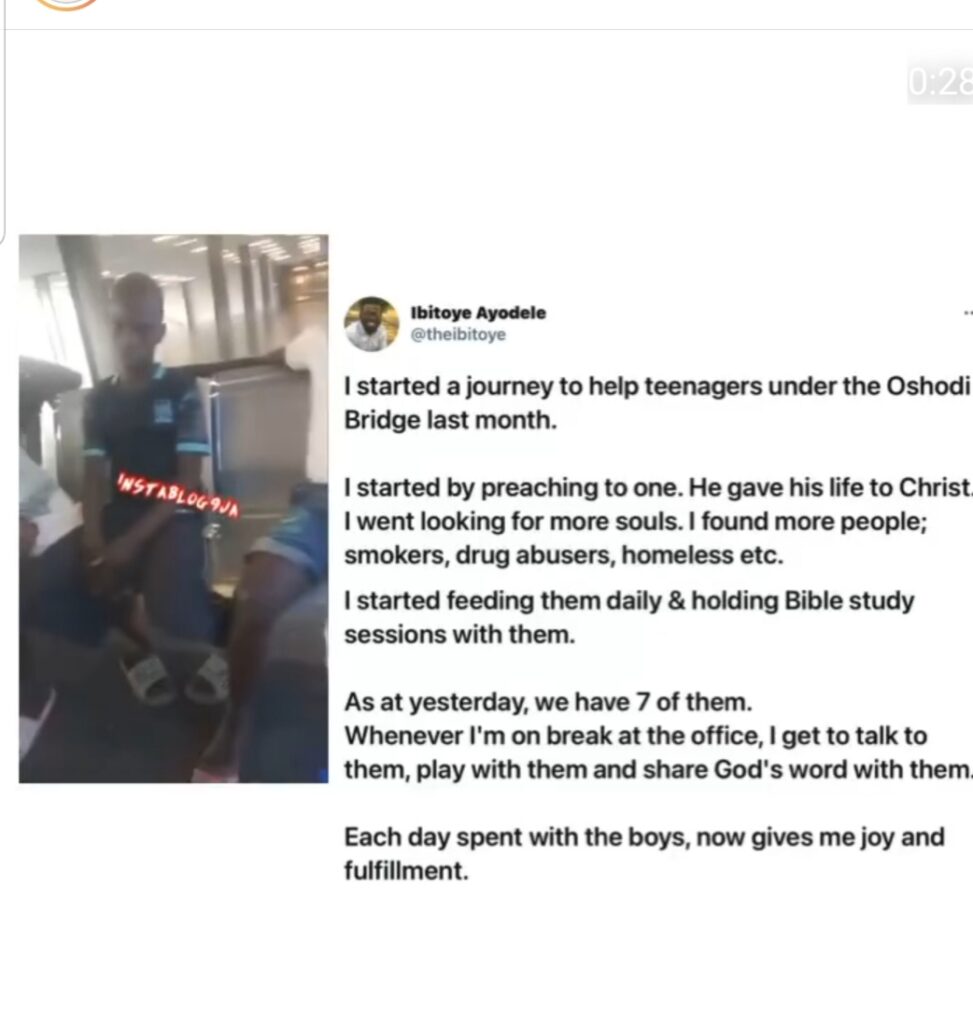 Businessman reveals how he’s transforming the lives of teenagers from Oshodi under bridge, Lagos