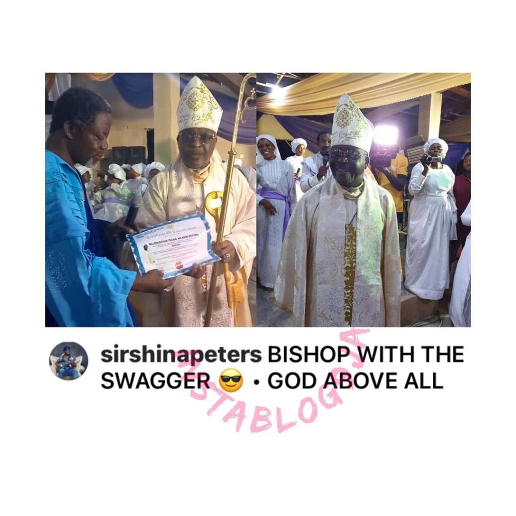 Veteran musician, Sir Shina Peters ordained a Bishop in his church