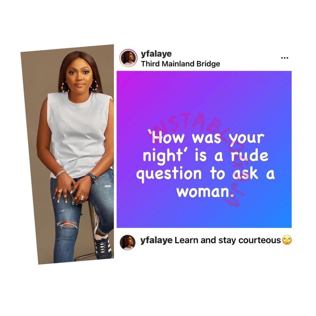 It’s rude to ask a woman, “How was your night?” — Entertainment Lawyer, Yemisi Falaye