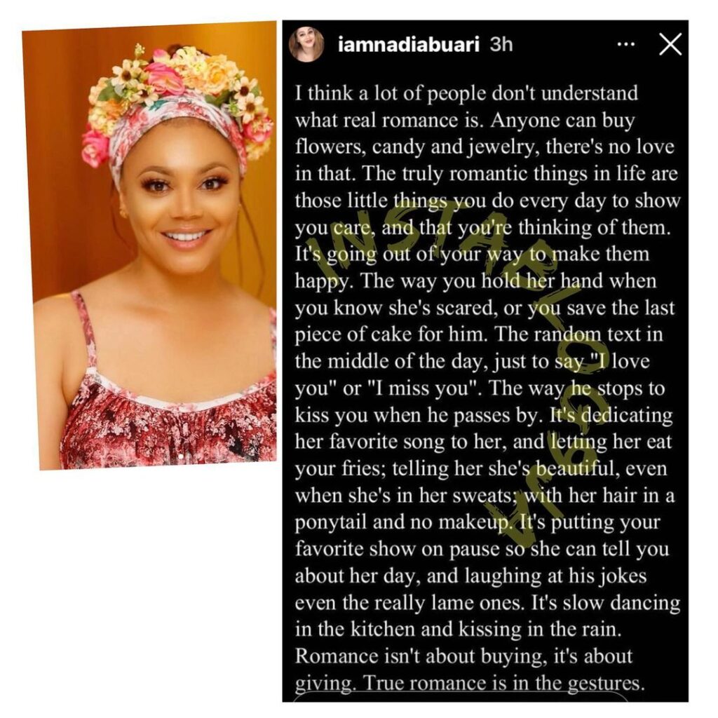 Romance isn’t about buying but about giving — Actress Nadia Buari