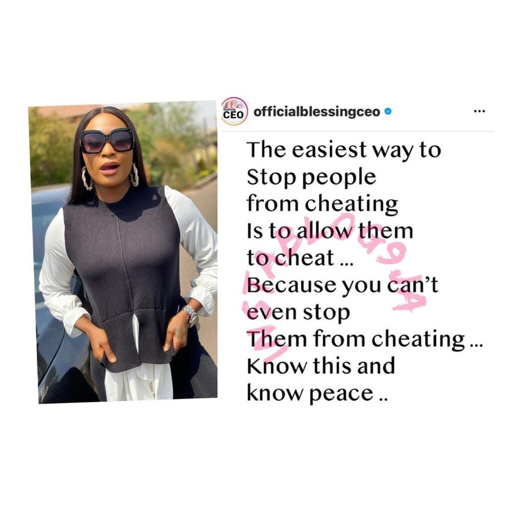 The easiest way to stop people from cheating is to allow them cheat — Relationship expert, Blessing Okoro