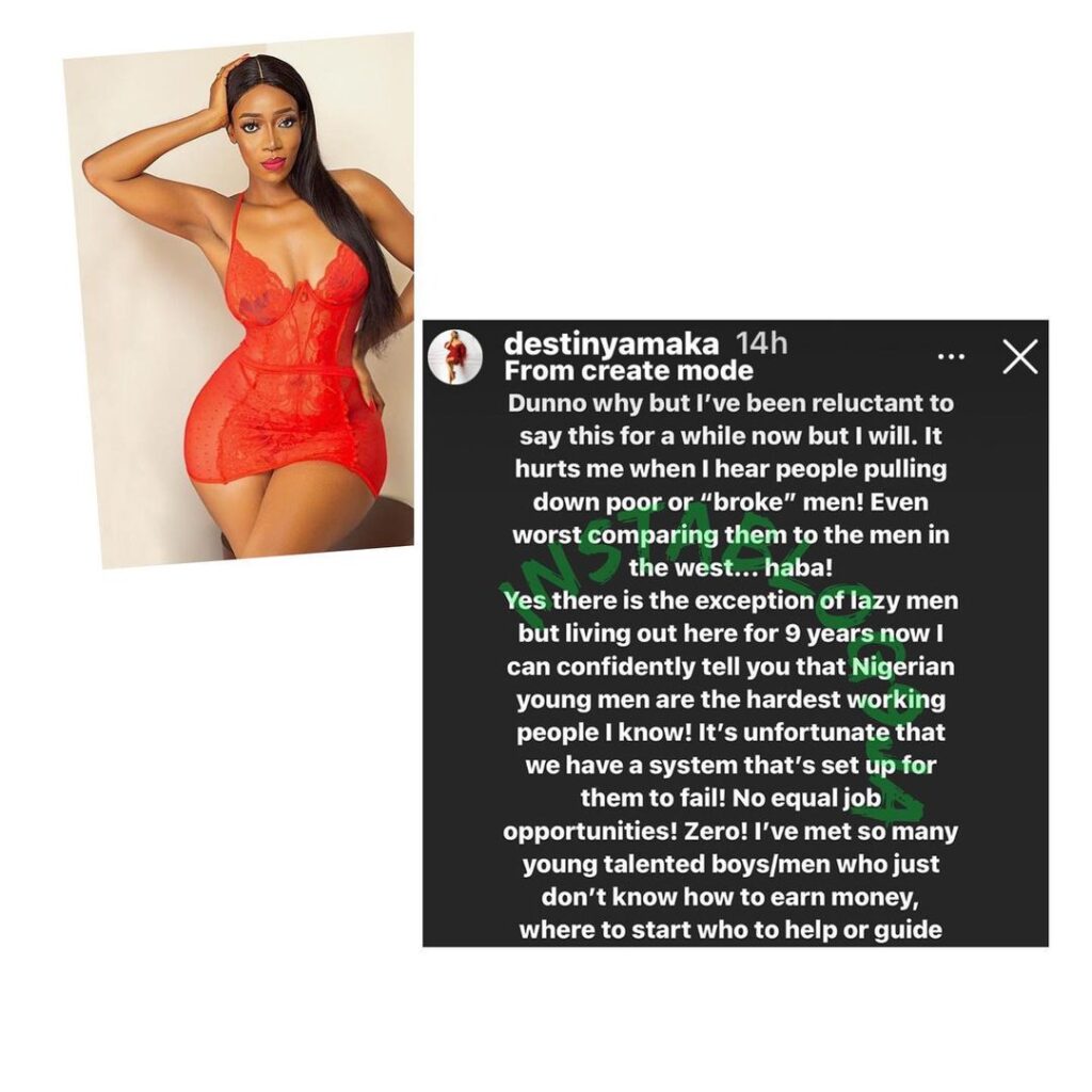 Poverty birthed the likes of Bobrisky and James Brown — Media Personality Destiny Amaka [Swipe]
