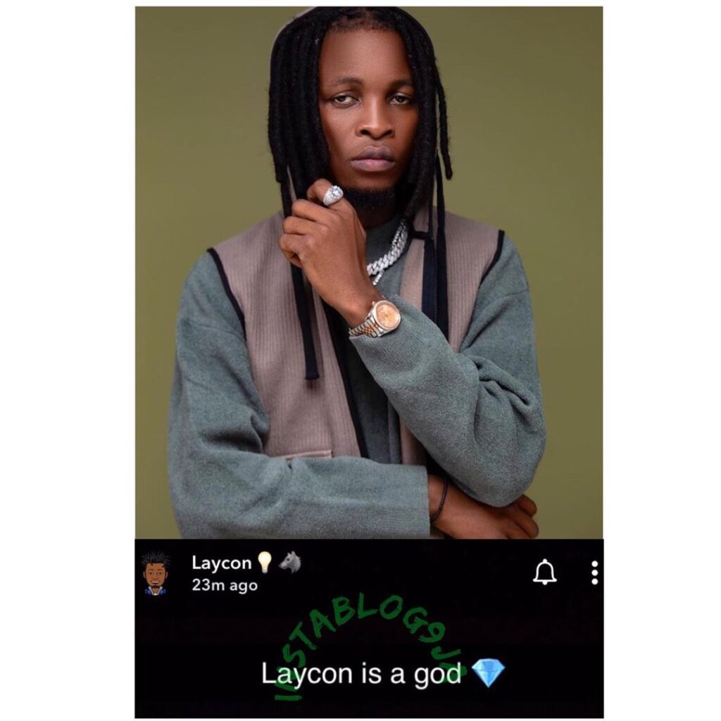 Tired of being human, BBN’s Laycon declares himself a god