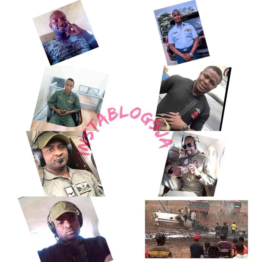 NAF reveals identities of the 7 officers killed in plane crash