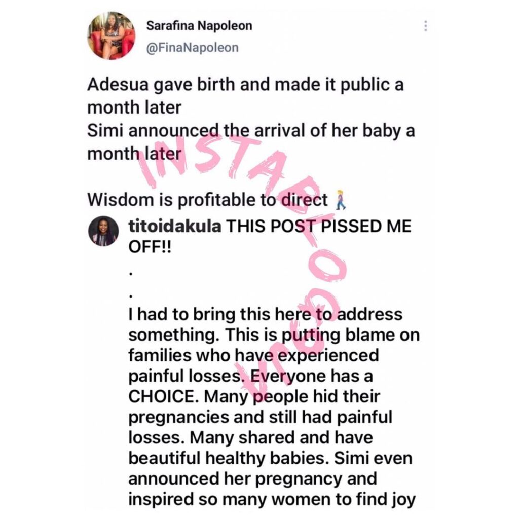 Stop blaming and shaming women who lost a child or pregnancy — Singer Bez Idakula’s wife, Tito [Swipe]
