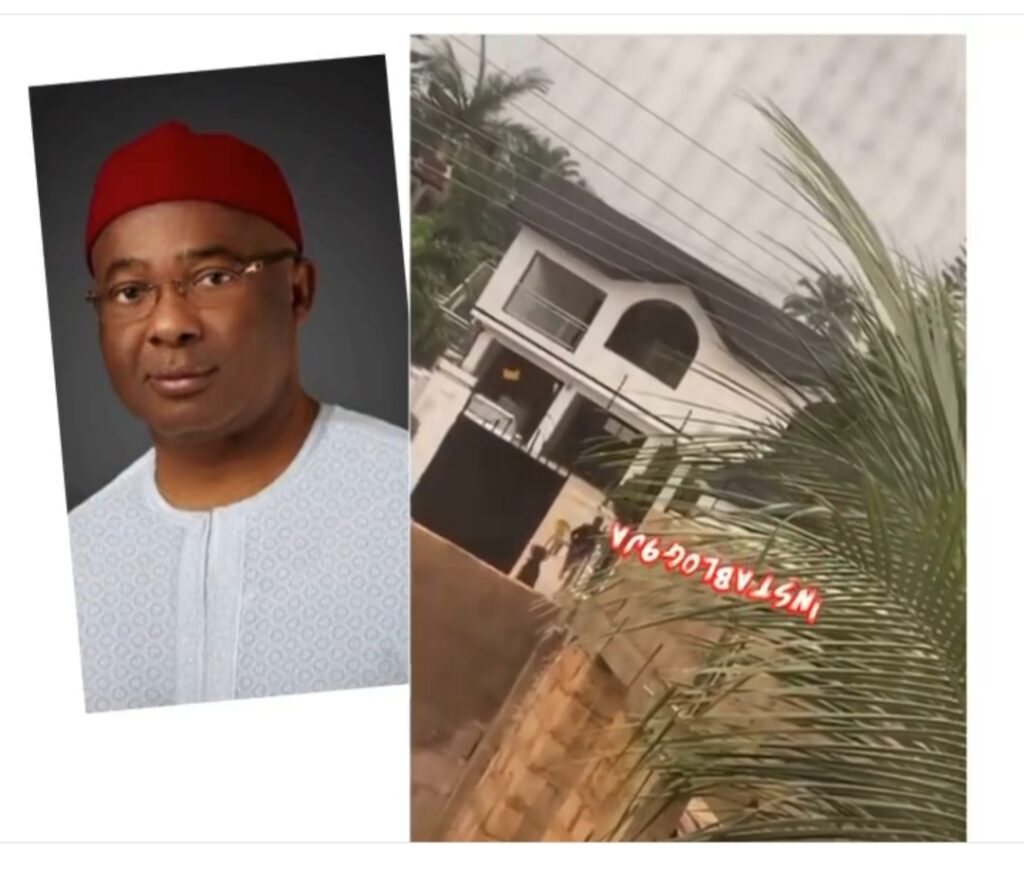 Just In: Two feared dead as gunmen storm Gov Uzodinma’s house in Imo State, set the building and vehicles ablaze