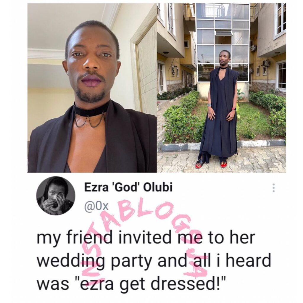 Paystack cofounder, Ezra, reveals how he stepped out for a wedding, yesterday, in Lagos