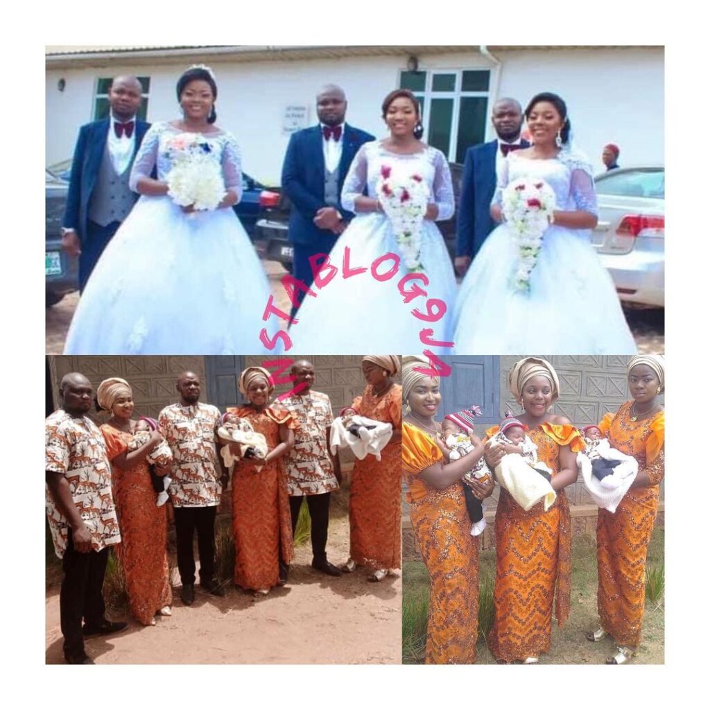 Two sets of triplets who recently married each other on the same day reportedly welcome… more