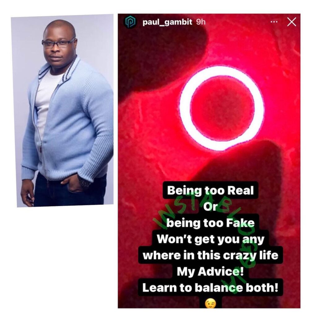 Learn to balance being real and fake — Film Director, Paul Gambit