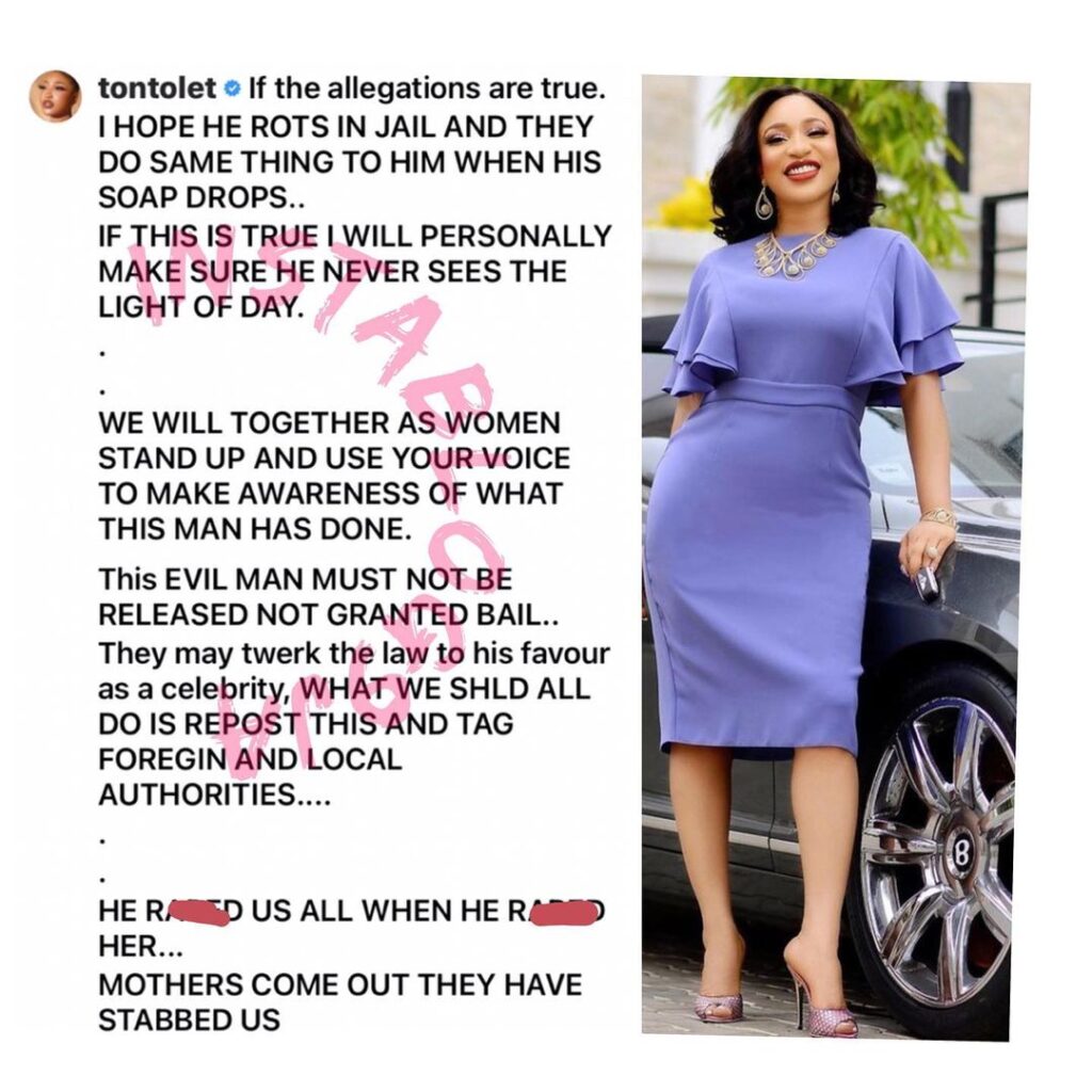 Baba Ijesha: I’ll personally make sure he never sees the light of the day — Actress Tonto Dikeh vows [Swipe]