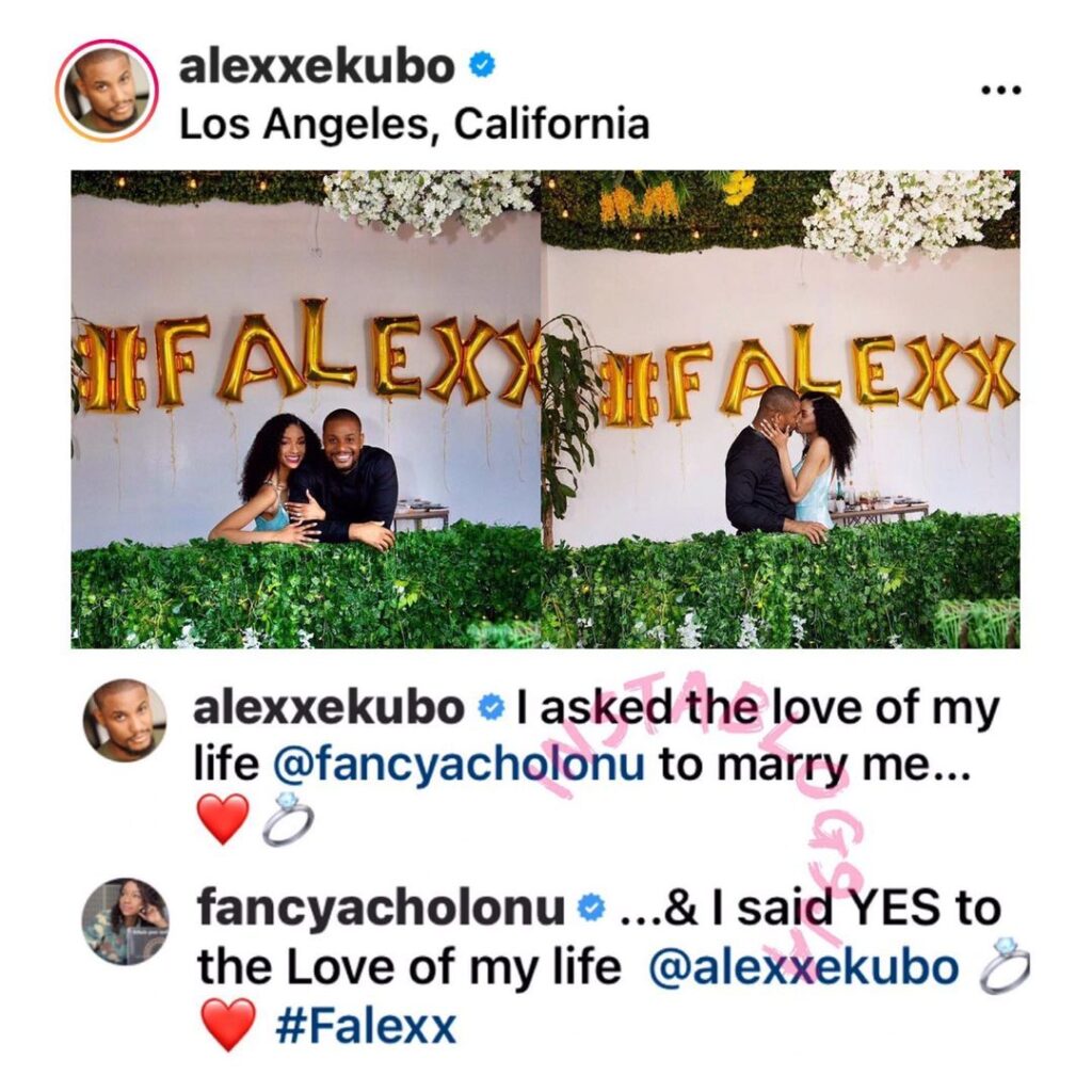 Actor Alexx Ekubo proposes to his longtime girlfriend in the US