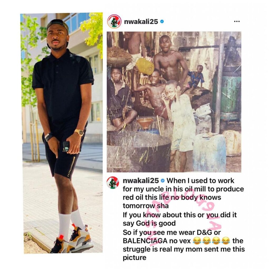 Why you shouldn’t vex if you see me wearing designer outfits — Footballer Nwakali