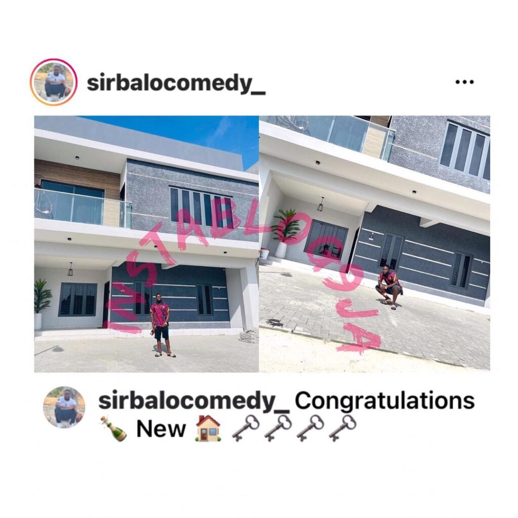 Comedian SirBalo steps into the weekend with a new house