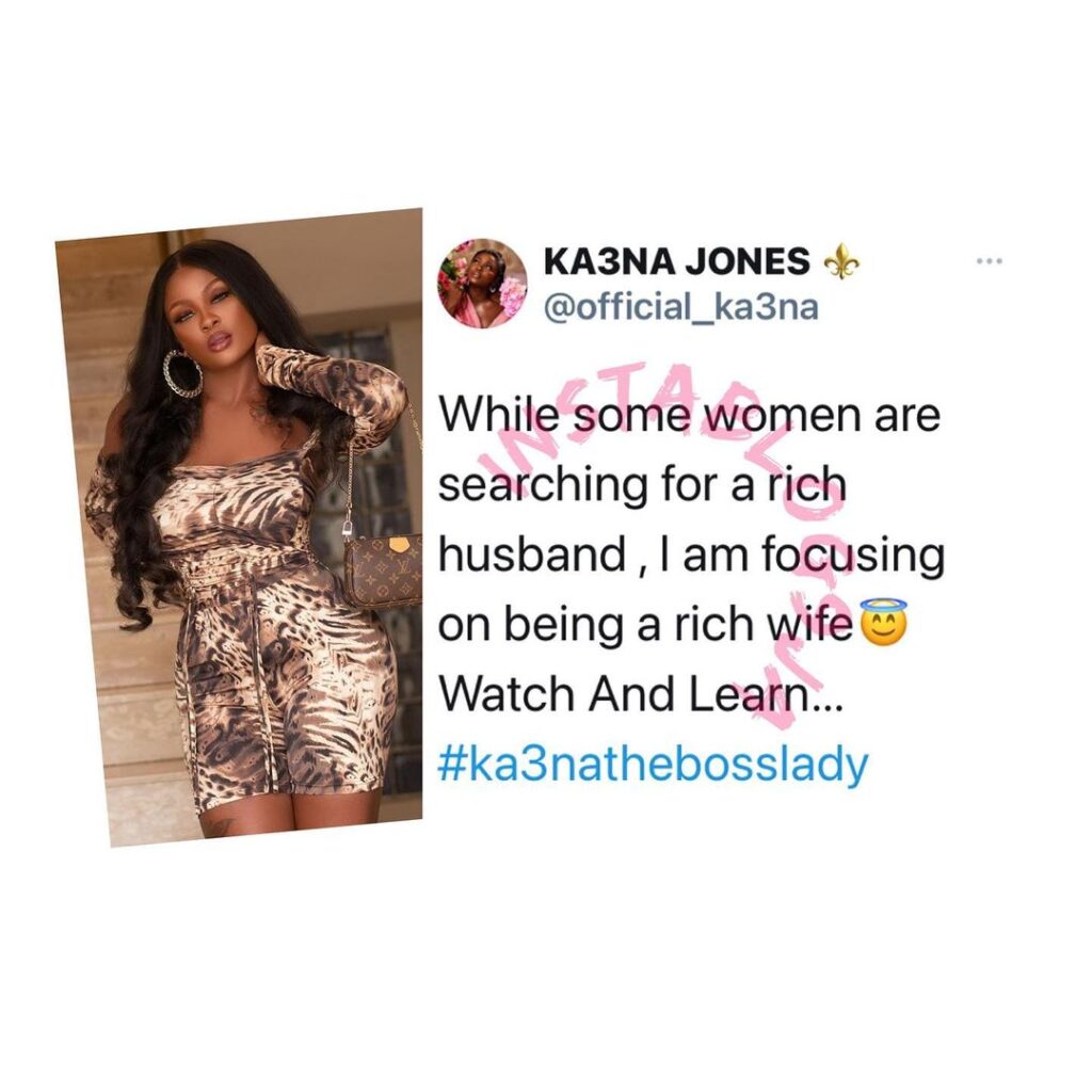 BBN’s Ka3na invites prospective wives across Nigeria to learn from her life