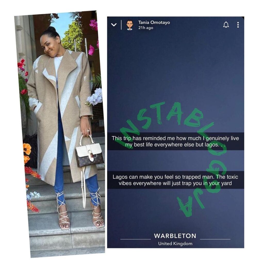 The toxic vibes in Lagos will make you feel so trapped — Business tycoon Tania Omotayo speaks from her vacation in the UK