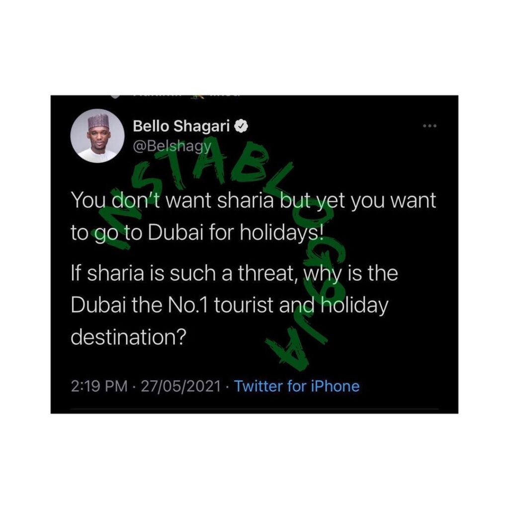 Shehu Shagari’s grandson, Bello, questions those against Sharia