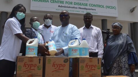 HYPO DONATES 200 CARTONS OF BLEACH TO NDDC TO FIGHT COVID-19