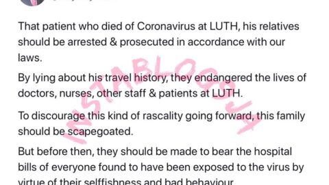 Angry reactions as man who lied to doctors, dies of Covid-19