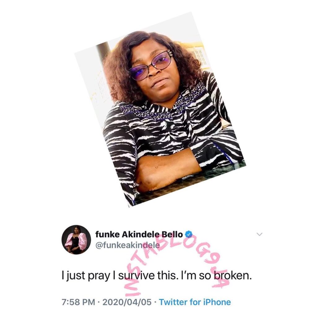 Arrest: I’m broken – Actress #FunkeAkindele