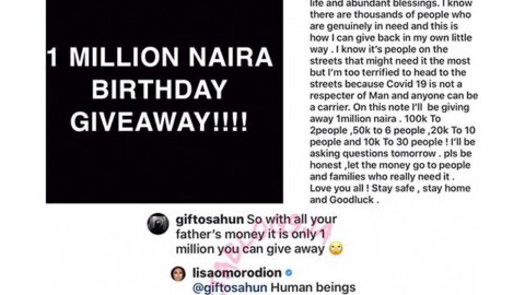 Actress #Omorodion , fires back at follower that criticized her birthday giveaway
