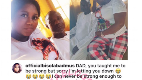 Actress Bisola Badmus loses dad
