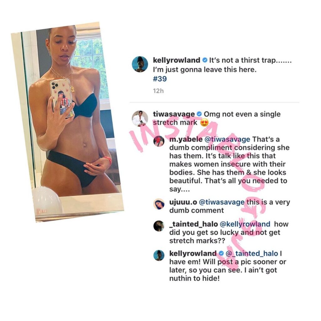 American singer, Kelly Rowland speaks as Tiwa Savage gets dragged over her comment