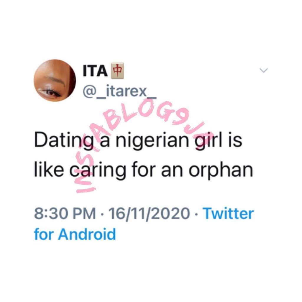 Man reveals what it feels like to date Nigerian girls