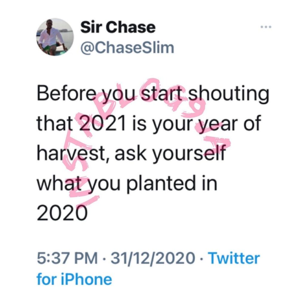 You won't harvest anything in 2021 — Man tells daydreaming 'harvesters'