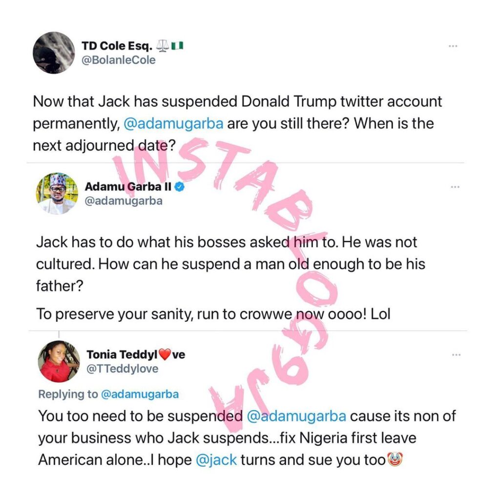 Adamu Garba vs. Twitter: Jack ran away because he knew the consequences — Ex-presidential aspirant, Adamu Garba [Swipe]
