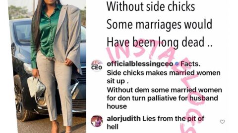 Relationship expert,Blessing Okoro, highlights the role of side chicks in marriages